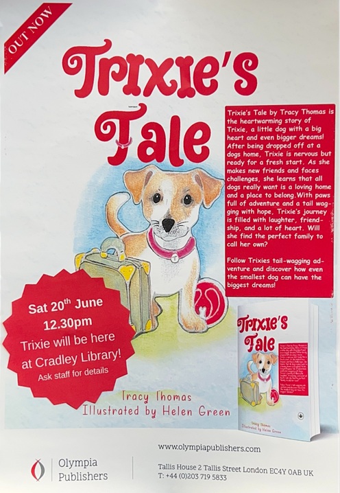 Cradley Library - Author Visit: Tracy Thomas with Trixie's Tale
